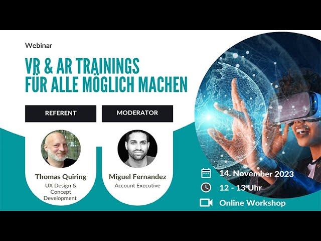 Webinar: VR & AR Trainings für alle möglich machen | 3spin Learning