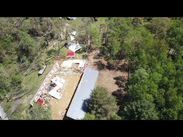 Barn Destroyed By Storm, Dryden MI, 5/16/2025