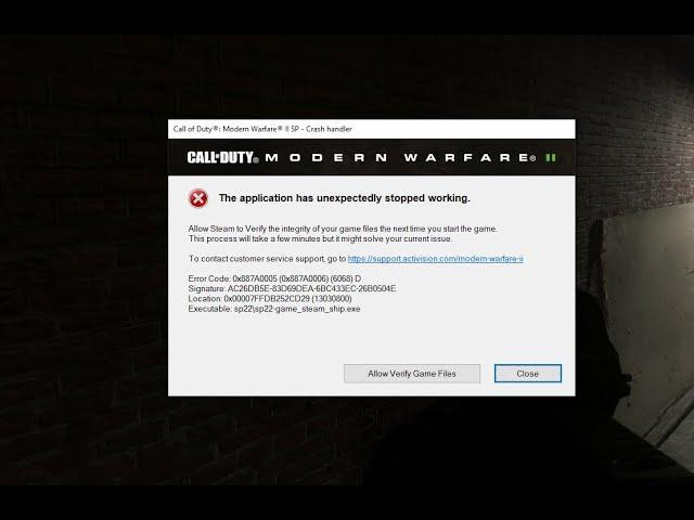 Modern Warfare 2 How to fix Error 0X887A0005