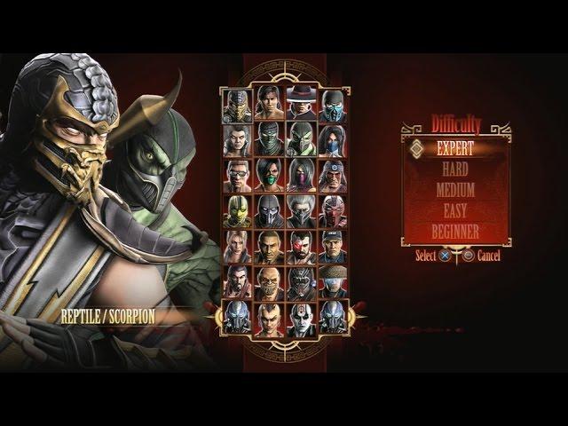 Mortal Kombat 9 - Expert Tag Ladder (Reptile & Scorpion/3 Rounds/No Losses)