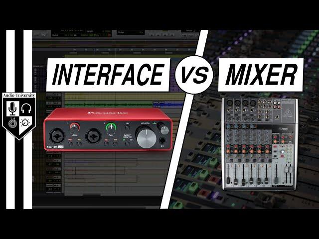 Audio Interface vs Mixer vs USB Mixer: Which One Do You Need?