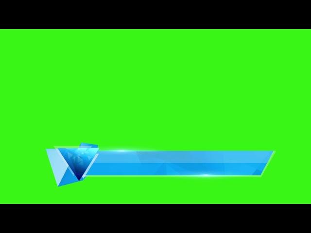 Free HD Green Screen Blue Lower Third Animation