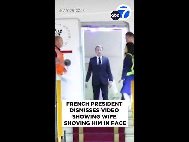 Video shows Brigitte Macron shoving President Emmanuel Macron’s face