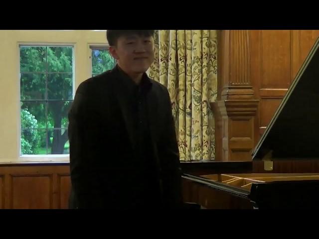 Cheong Bin Yu, piano at Charlton House - 17th May 2019