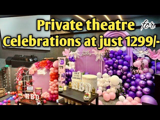 Private theatre for celebrations vth just Rs.1299|couch potato theatre lounges|#birthdaycelebration