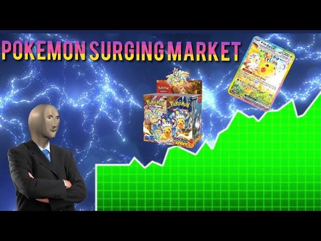 Pokemon Market Madness Surging Sparks and Prismatic Evolutions + Pack opening