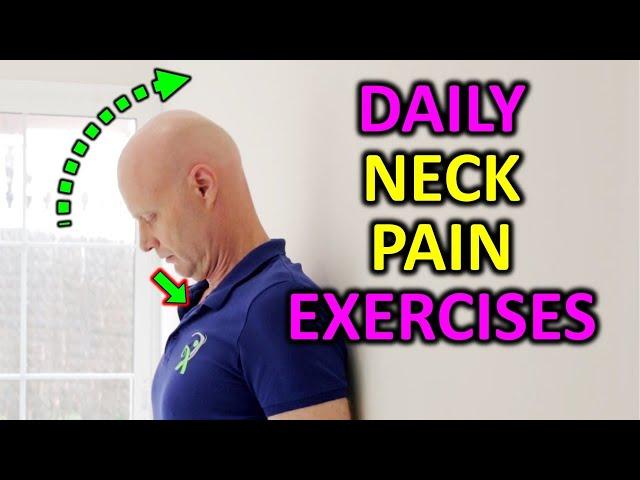 Neck Pain? Stiff Neck? Do These 2 Minute Neck Exercises Daily.