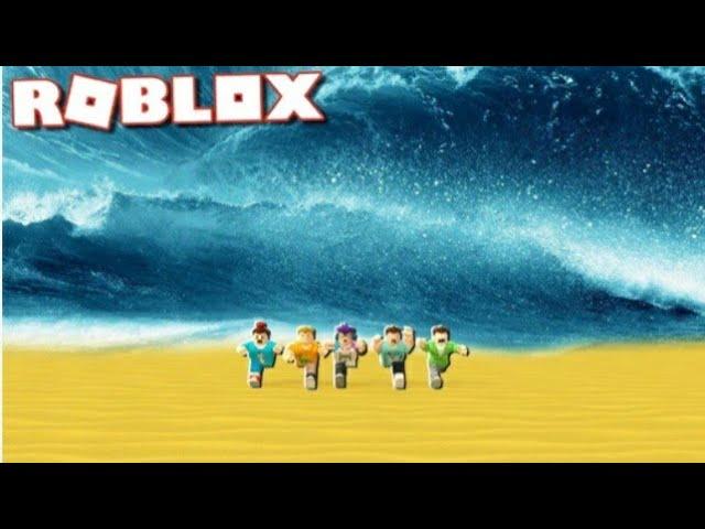 Водяное цунами в Roblox (SUMMER) TSUNAMI SURVIVAL