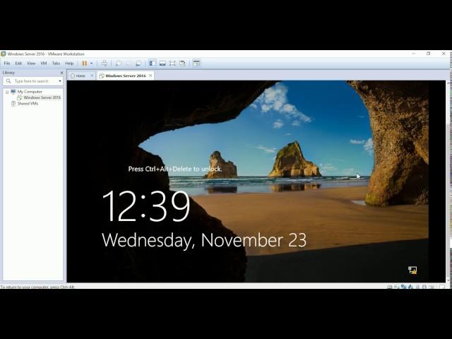 How to Install Windows Server 2016 on Vmware Workstation