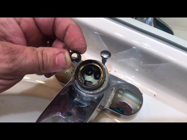 How to fix a leaky delta style bathroom faucet