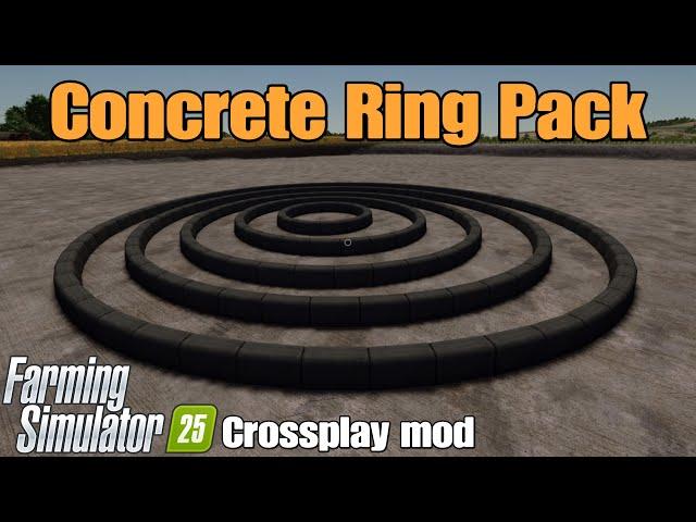 Concrete Ring Pack / FS25 Crossplay mod