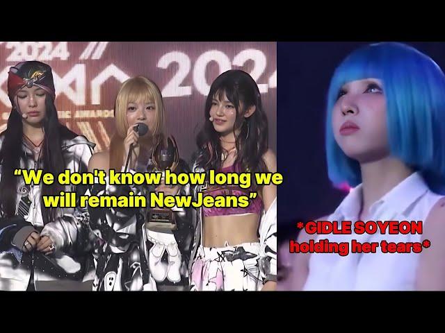 IDOLS crying when hearing the possibility of NewJeans disbandment