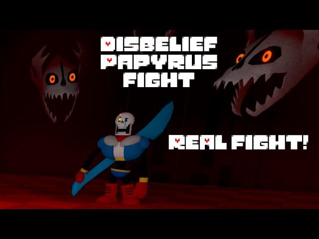 NEW! Disbelief Papyrus Fight! Undertale 3D Boss Battles -Roblox (Read Description)