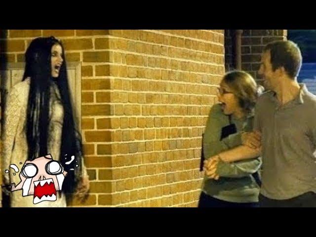 []【腹筋崩壊】最高の面白いクレイジー怖いいたずら 動画 2017, Scary Ghost Prank !!!