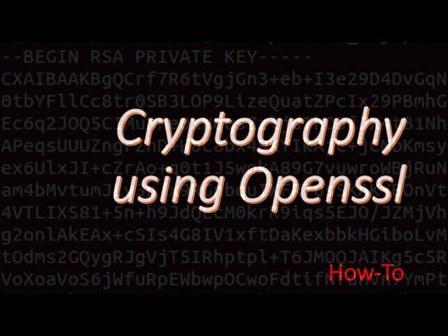 Cryptography using Openssl