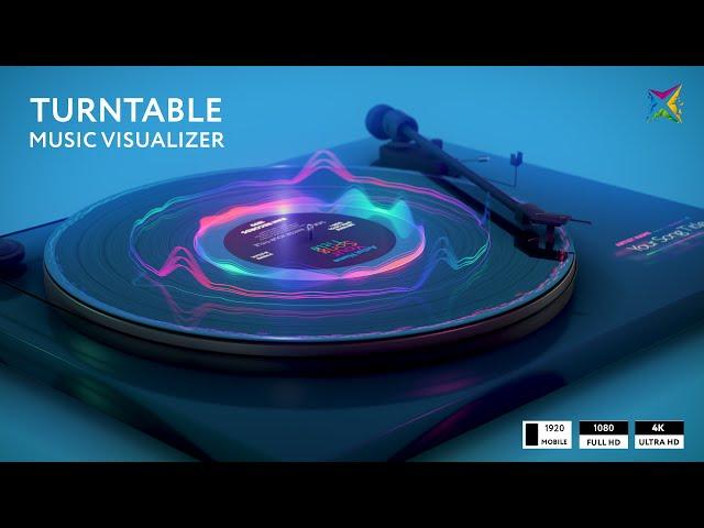 Turntable Music Visualizer - After Effects Template