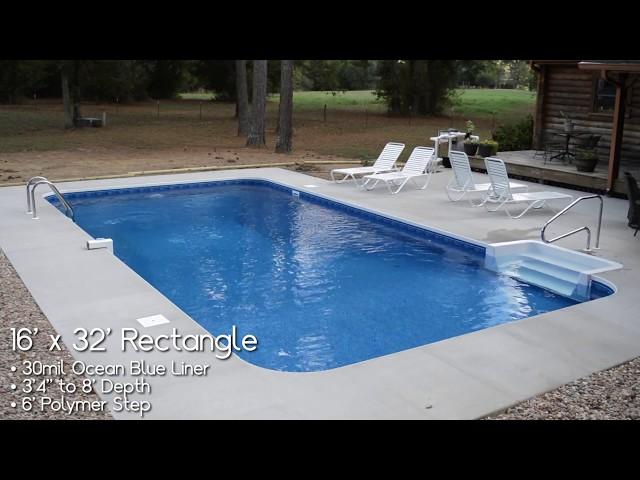 16' x 32' Rectangle In Ground Pool Kit From Pool Warehouse!