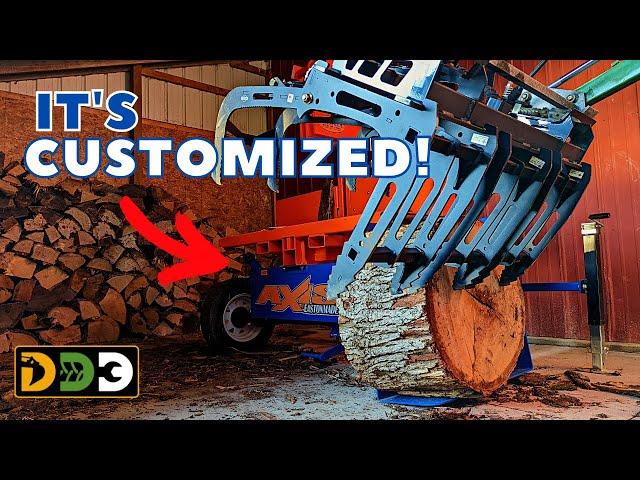 ONE OF A KIND Eastonmade Axis Wood Splitter__vs__Huge Green White Oak Rounds!