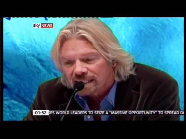 Richard Branson against Shark Finn Soup in China