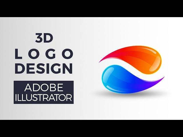 3d Glossy Logo Design   Illustrator Tutorial