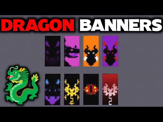 Minecraft 1.20 : Dragon Banners Design Tutorial | TadCreeper