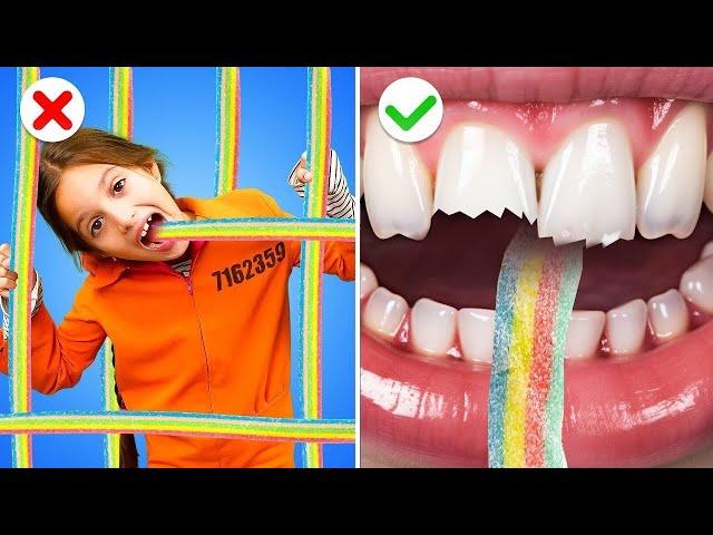 How to Sneak Candy into Jail! Amazing Food Hacks & Funny Situations*