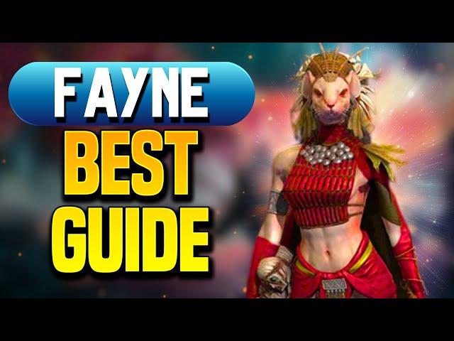 FAYNE | DAMAGE, DEBUFFS & BEST 6-PACK in RAID! (Build & Guide)