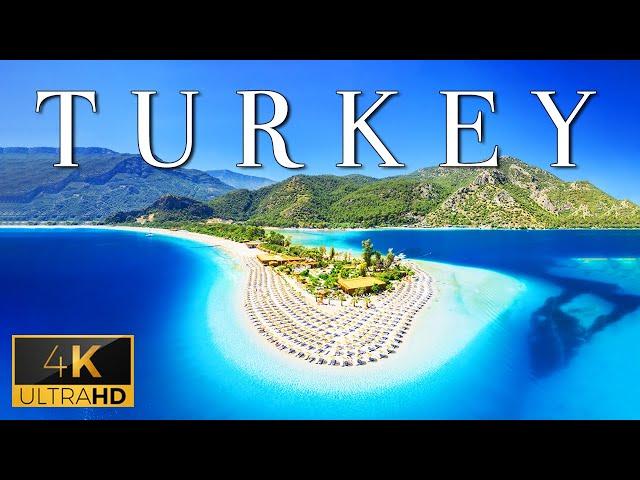 FLYING OVER TURKEY (4K UHD) - Soft Music & Wonderful Natural Landscape For Relaxation For A New Day