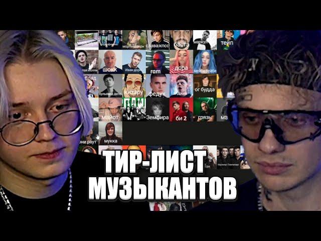 ЛИДА И ДРЕЙК ПРОХОДЯТ ТЕСТ: ТИР-ЛИСТ МУЗЫКАНТОВ. Макан г##дон???