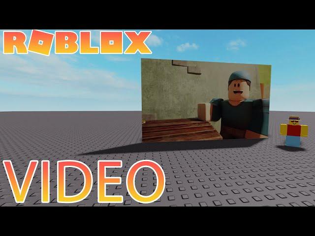 HOW TO ADD VIDEOS TO YOUR GAMES! (NEW ROBLOX STUDIO FEATURE!)