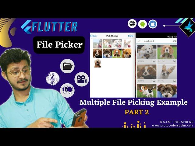 Flutter File Picker  - Multiple File Selecting Example  - Part 2