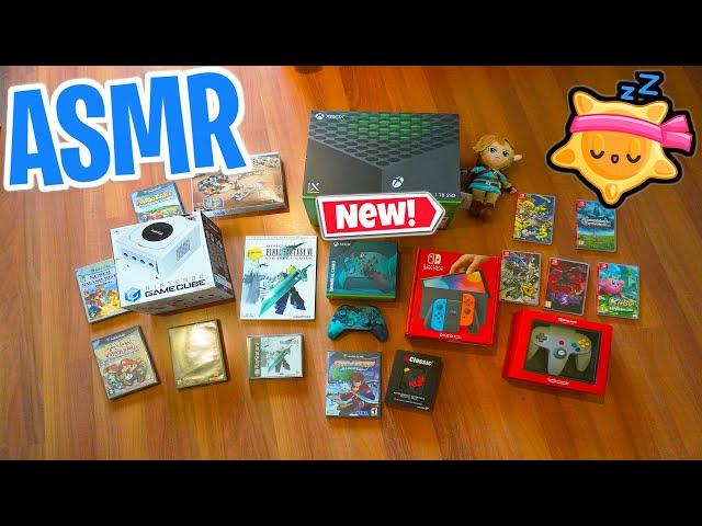 ASMR Gaming  Birthday Gifts Haul Relaxing Xbox Series X, Nintendo Switch + Gamecube  Whispering 