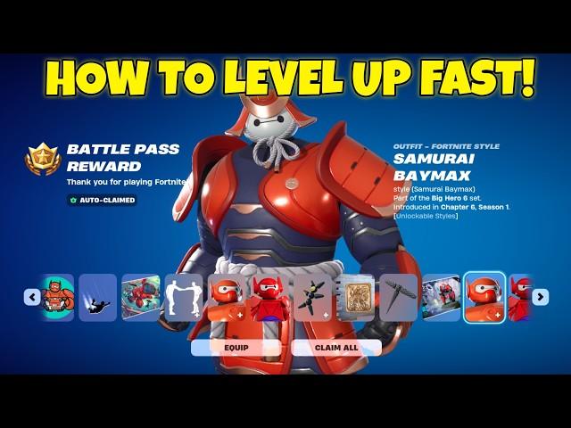 How to LEVEL UP FAST in Chapter 6! (Unlock FULL Battle Pass, Fortnite XP)