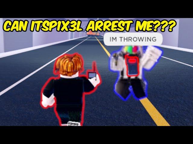 Can @ItsP1X3L  ARREST ME in Roblox Jailbreak???