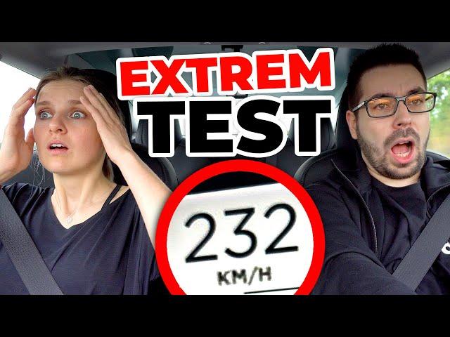 REICHWEITE des Tesla Model 3 bei 230 KM/H!