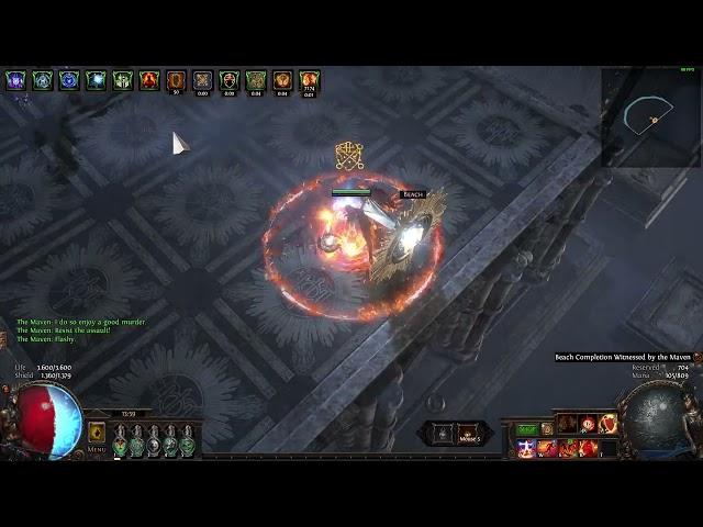 Path of Exile - Righteous Fire contra Baran (Crusader)