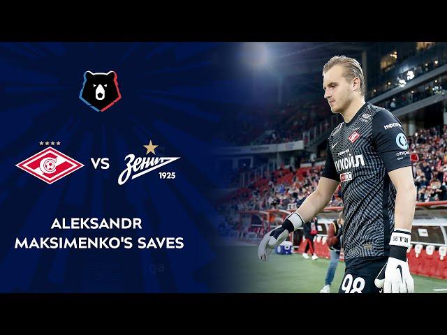 Aleksandr Maksimenko's Saves in a Game against Zenit | RPL 2020/21