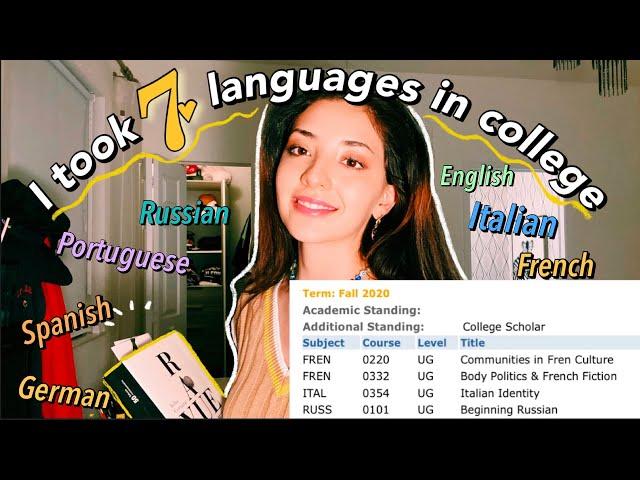 How I took 7 LANGUAGES in college| MIDDLEBURY COLLEGE| Tips to learn several languages at uni 