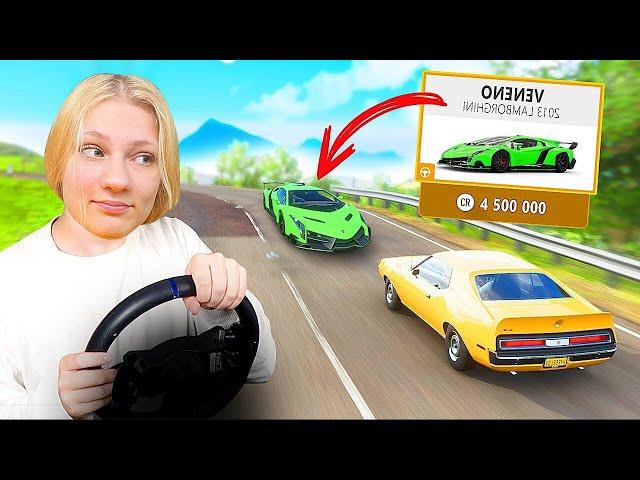 ПОКУПАЮ ВСЕ МАШИНЫ КОТОРЫЕ УВИЖУ, но МОЕЙ ИГРОЙ УПРАВЛЯЕТ СЕСТРА! (Forza Horizon 4 на Руле)