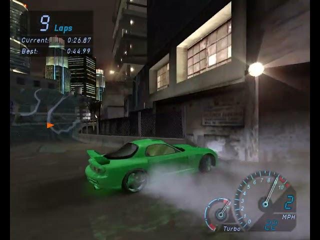 100 LAPS - map05 NATIONAL RAIL - no traffic, no nos - free run - NFS UG