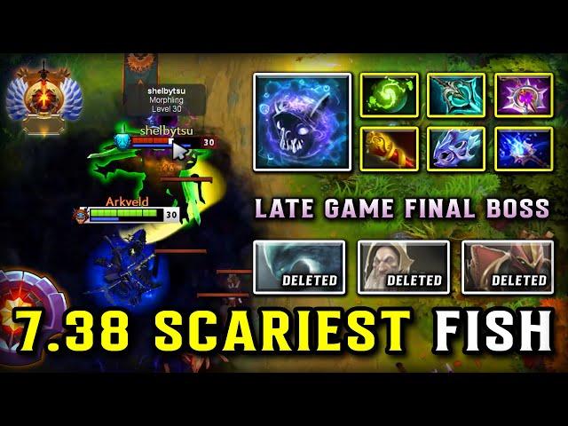 7.38 SCARIEST LATE GAME CARRY Slark | Max Attack Speed Build | Vs. Shotgun Morphling DOTA 2