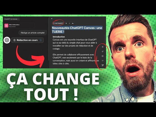 Cette nouveauté ChatGPT change tout (GPT-4o Canvas)