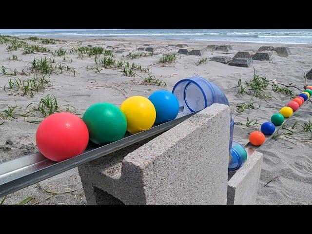 Marble Run Outdoors  Handmade course and the sounds of nature