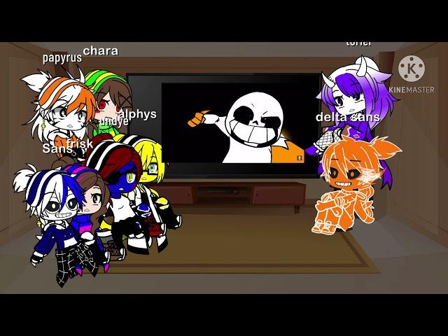 Undertale react to delta sans