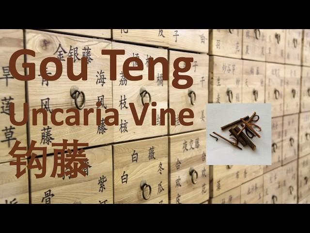 100 Chinese Herbal Medicine, Traditional Chinese Medicine - Gou Teng (Uncaria Vine) 钩藤 -中医 中药 草药