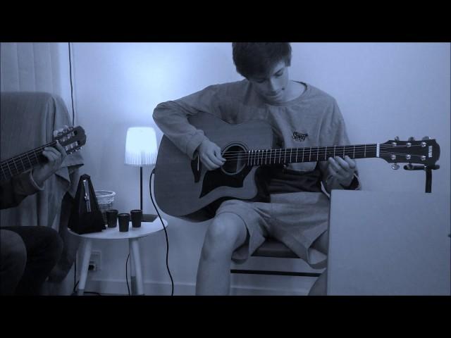 Student playing Autumn Leaves at Barragan Guitar School.