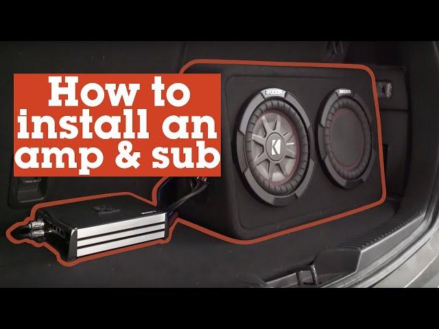 How to install an amp and sub in your car | Crutchfield video