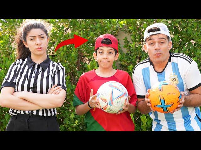 Jason and Alex Play with Trainer in Soccer Match