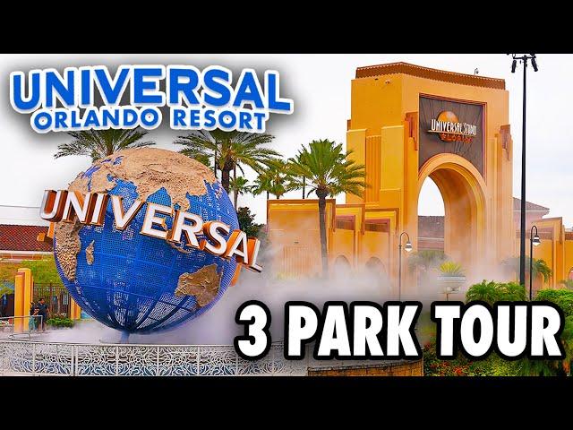 Universal Orlando Resort - 3 Park Walkthrough - Islands of Adventure, Universal & Volcano Bay