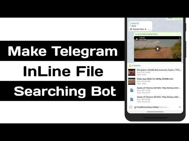 How To Make Telegram Inline File Searching Bot | Telegram InLine Bot